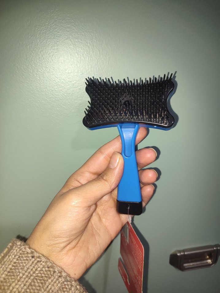 Renkli Mavi Kedi Tüyü Temizleyici tarak - Görsel 2