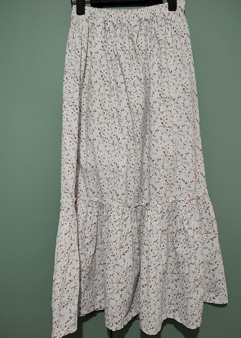 Pamuklu Uzun Etek, Fırfırlı, Bohem Stil - Görsel 2