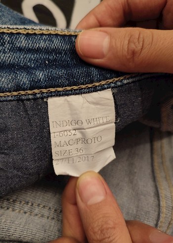 Kadın Mavi Denim Loose Fit Sokak Stili Jean - Görsel 4