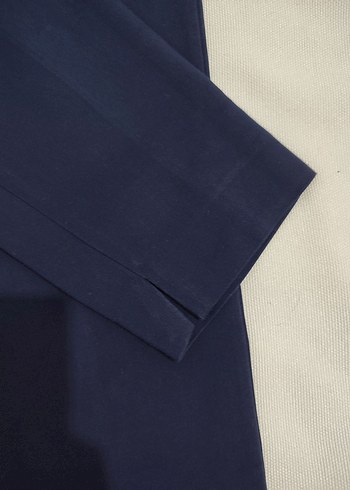 Lacivert Kadın Kumaş Pantolon - Görsel 3