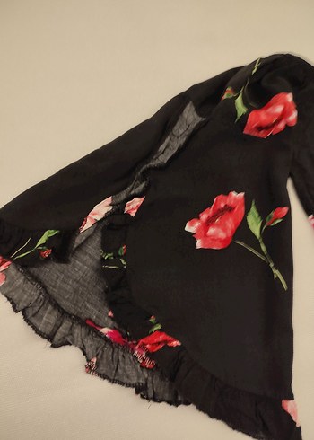 Çiçek Desenli Bohem Kadın Bluz - Görsel 2