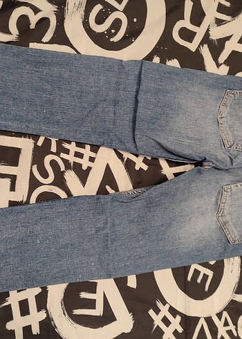 Yırtık Detaylı Bol Kesim Midi Kadın Kot Pantolon - Görsel 2