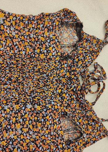 Bohem Çok Renkli Uzun Askılı Elbise - Görsel 4