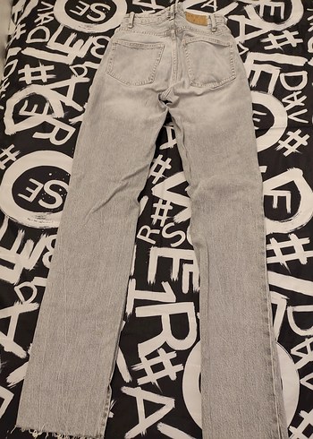 Gri Regular Fit Street Style Kadın Jean - Görsel 2