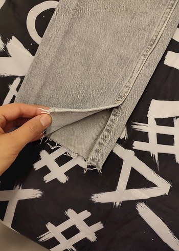 Gri Regular Fit Street Style Kadın Jean - Görsel 4