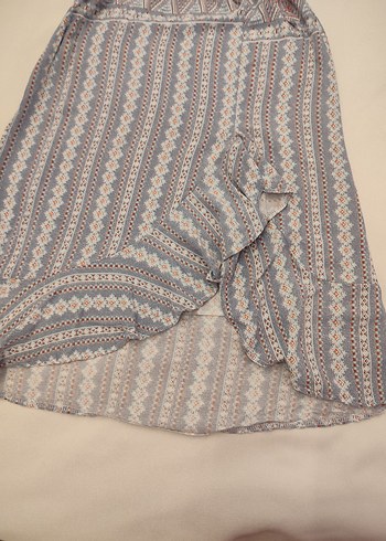 Bohem Tarzı Uzun Askılı Elbise - Görsel 3