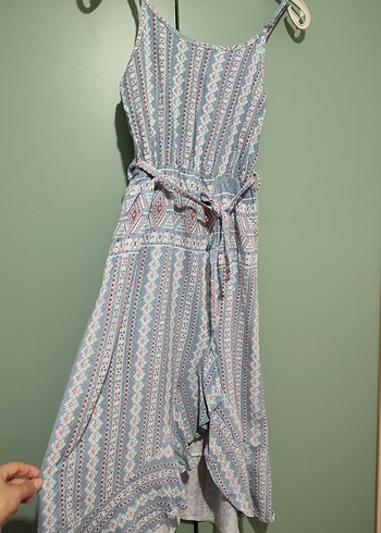 Bohem Tarzı Uzun Askılı Elbise - Görsel 4