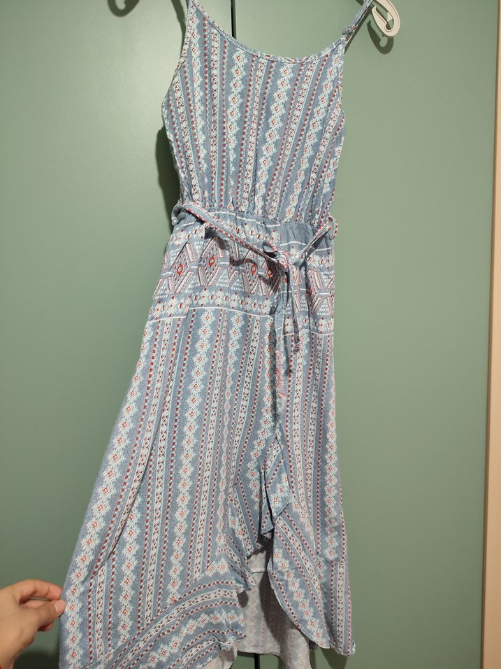 Bohem Tarzı Uzun Askılı Elbise - Görsel 4