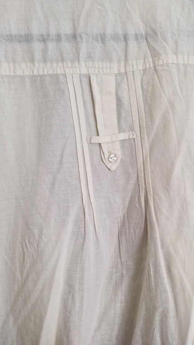 Uzun Beyaz Bohem Gömlek/Elbise - Görsel 4