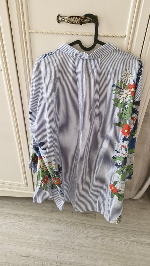 Hooopstore Çiçek Desenli Bohem Gömlek - Görsel 2