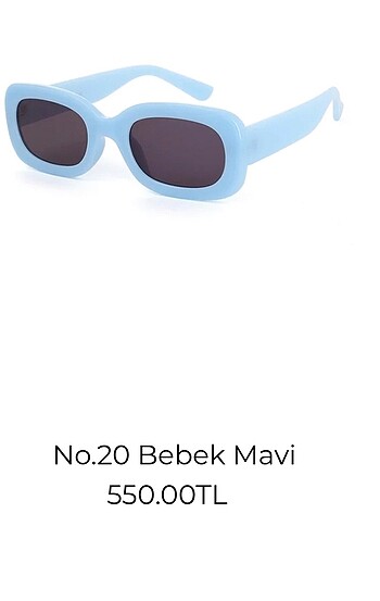 Diğer Mess Frames Orjinal Bebek Mavisi Gozluk