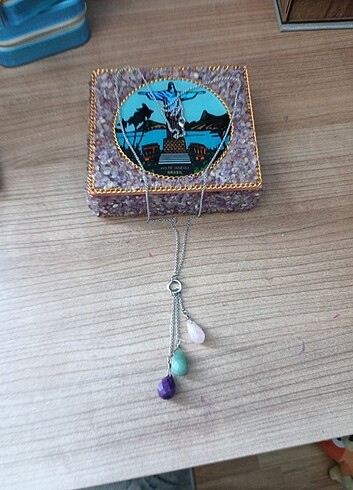 Accessorize #damla form #doğaltaş #kolye