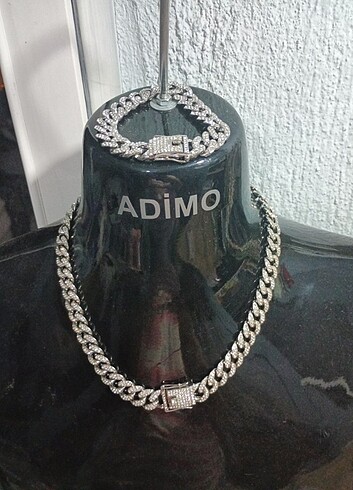 Beden beyaz Renk Chain Cuban set