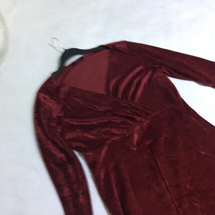 Markasız Ürün Kırmızı kadife elbise