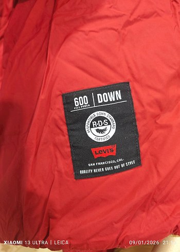 orijinal LEVİ'S Kaz tüyü kadın mont - Görsel 5