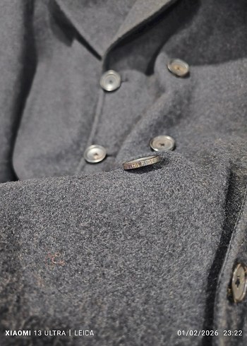 orjinal Tommy Hilfiger erkek yün kaban - Görsel 6