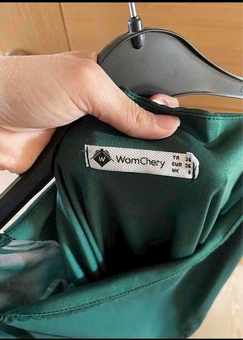 Yeşil Midi Uzun Kollu Salaş Elbise - Görsel 2