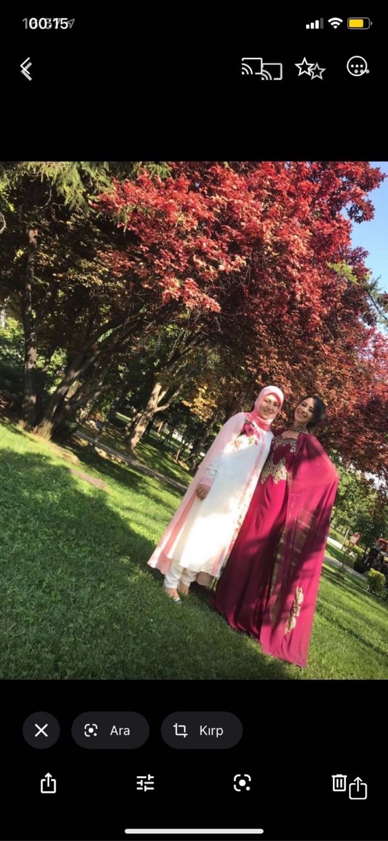 Bohem Etnik Desenli Uzun Straplez Nişan Elbisesi - Görsel 2