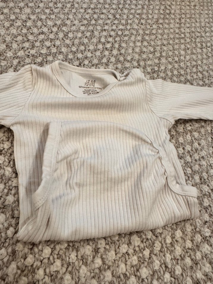 H&M Beyaz Bebek Body - Görsel 4