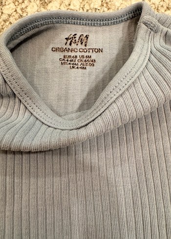 H&M Mavi Uzun Kollu Bebek Body - Görsel 3
