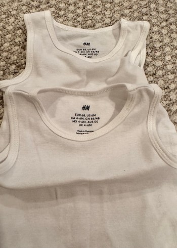 H&M Beyaz Bebek Body seti - Görsel 2