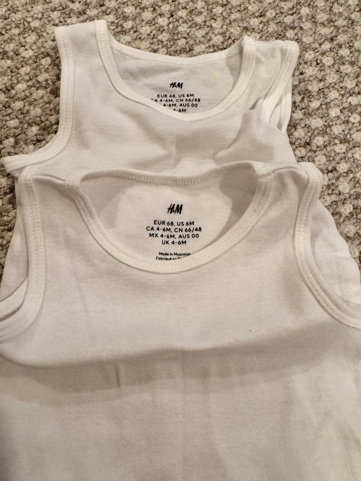 H&M Beyaz Bebek Body seti - Görsel 2