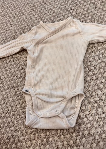 H&M Beyaz Bebek Uzun Kollu Body - Görsel 3