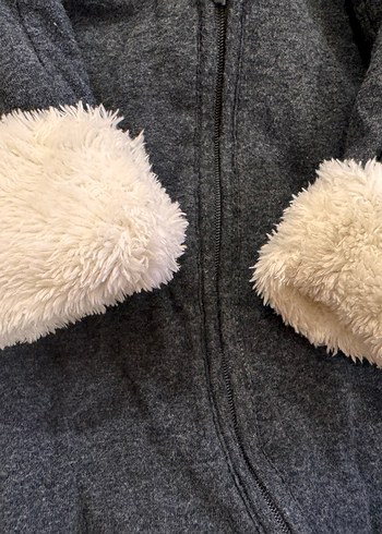 Gri Kürklü Bebek Tulumu Astronot Tulum - Görsel 4