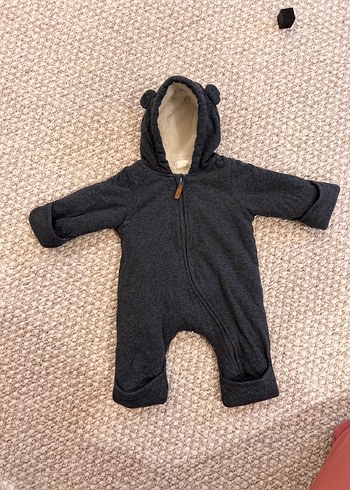 Gri Kürklü Bebek Tulumu Astronot Tulum - Görsel 8