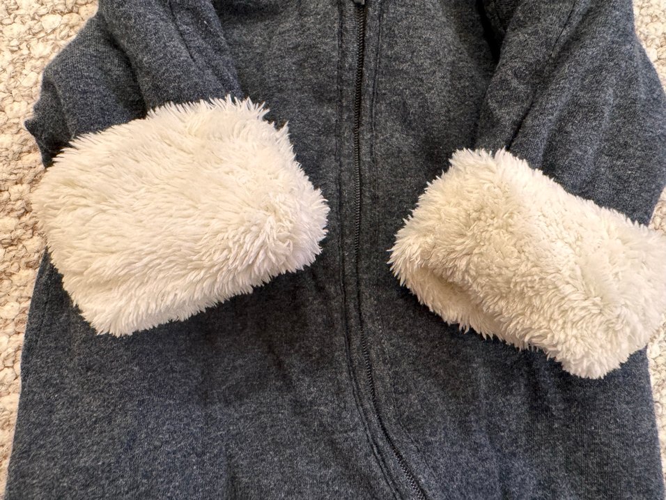 Gri Kürklü Bebek Tulumu Astronot Tulum - Görsel 4