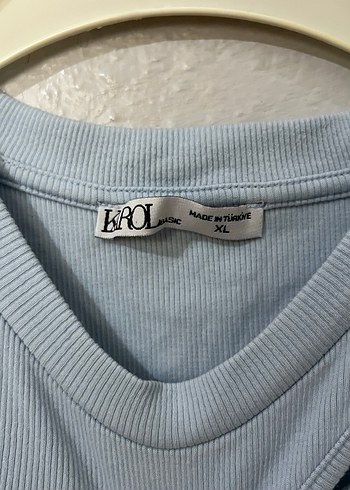 Diğer Mavi Kısa Kollu Fitted Tişört