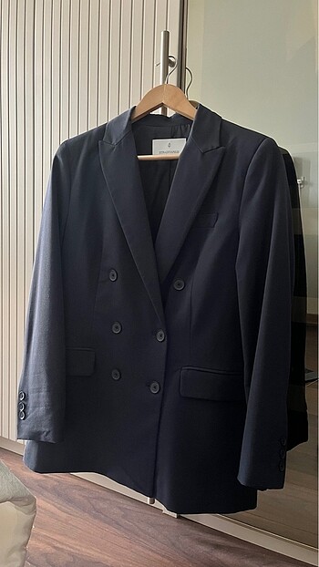 Stradivarius blazer ceket lacivert