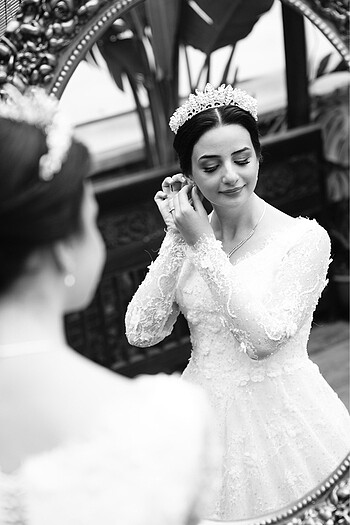 Fransız dantel gelinlik - Görsel 3