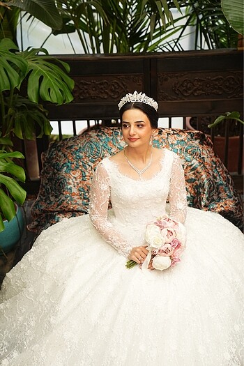 Fransız dantel gelinlik