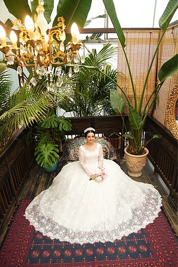 Fransız dantel gelinlik - Görsel 2