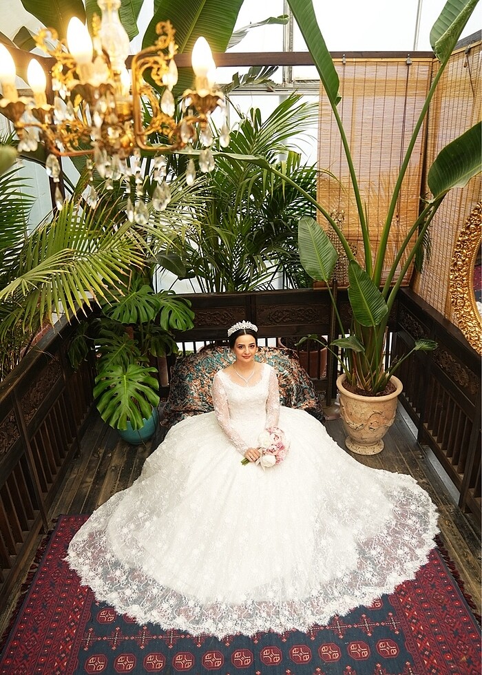 Fransız dantel gelinlik - Görsel 2