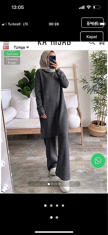 Ka hijab tesettür triko takım