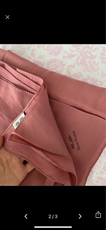 Aker Fresh scarfs gül kurusu pamuk ipek eşarp