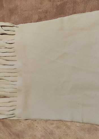 Diğer Bej Püsküllü Düz Battaniye