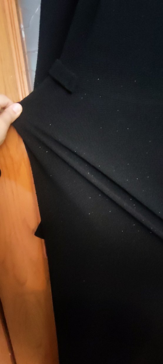 Uzun Kollu Siyah Uzun Elbise - Görsel 3