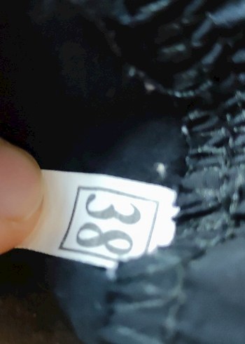 Kadın Siyah Keten Salaş Midi Pantolon - Görsel 2