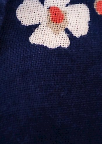 Çiçek Desenli Mavi Bohem Kadın Kimono - Görsel 6