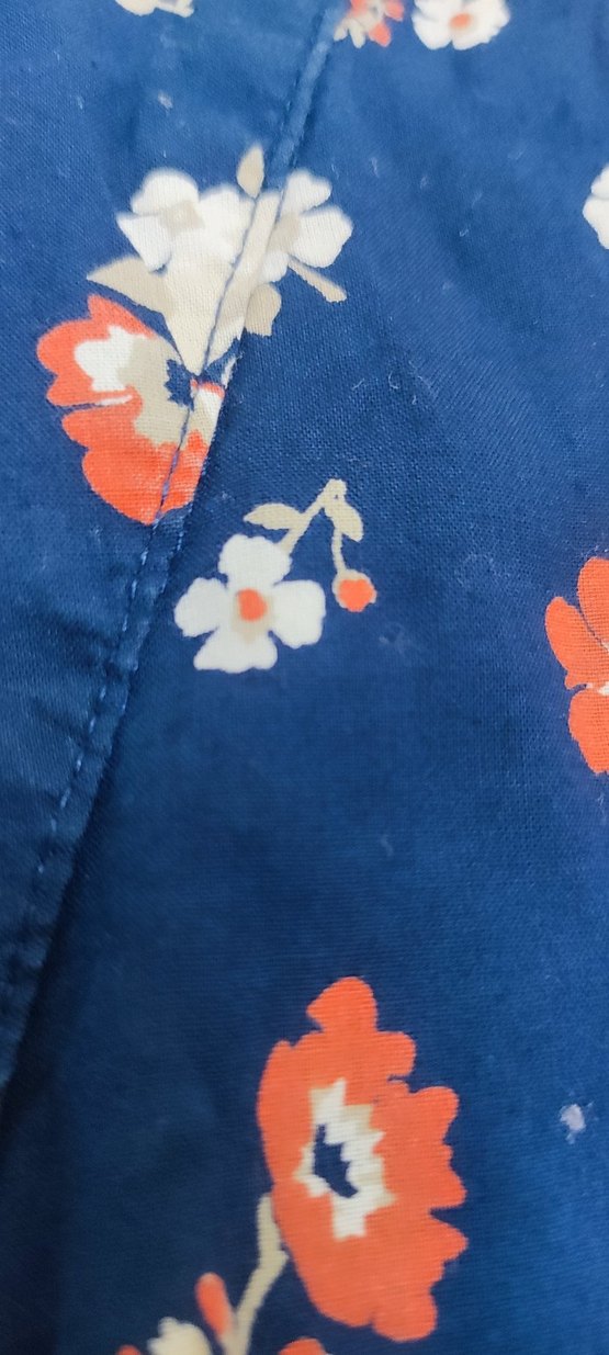 Çiçek Desenli Mavi Bohem Kadın Kimono - Görsel 5