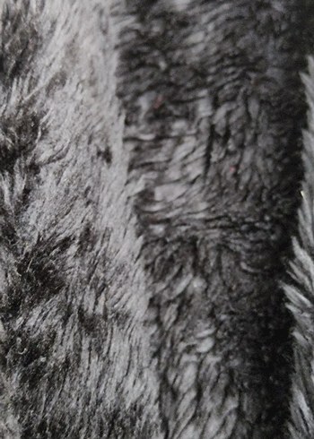 Siyah Kürklü Kadın Midi Ceket - Görsel 2