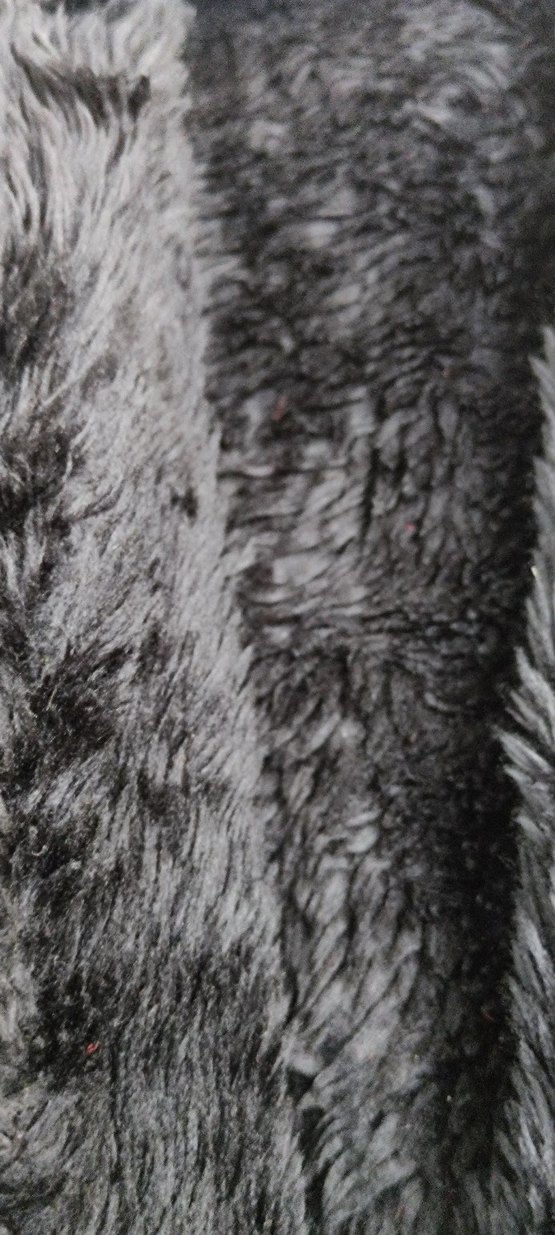 Siyah Kürklü Kadın Midi Ceket - Görsel 2