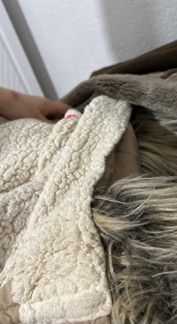 Kadın Bej Kürklü Midi Ceket - Görsel 2