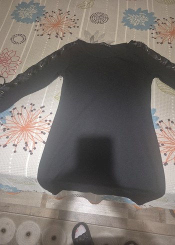 Siyah Gotik Nakışlı Kadın elbise - Görsel 3