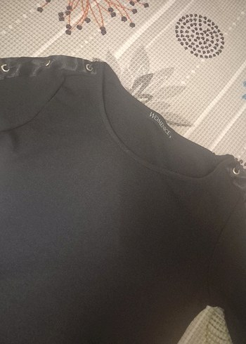 Siyah Gotik Nakışlı Kadın elbise - Görsel 4