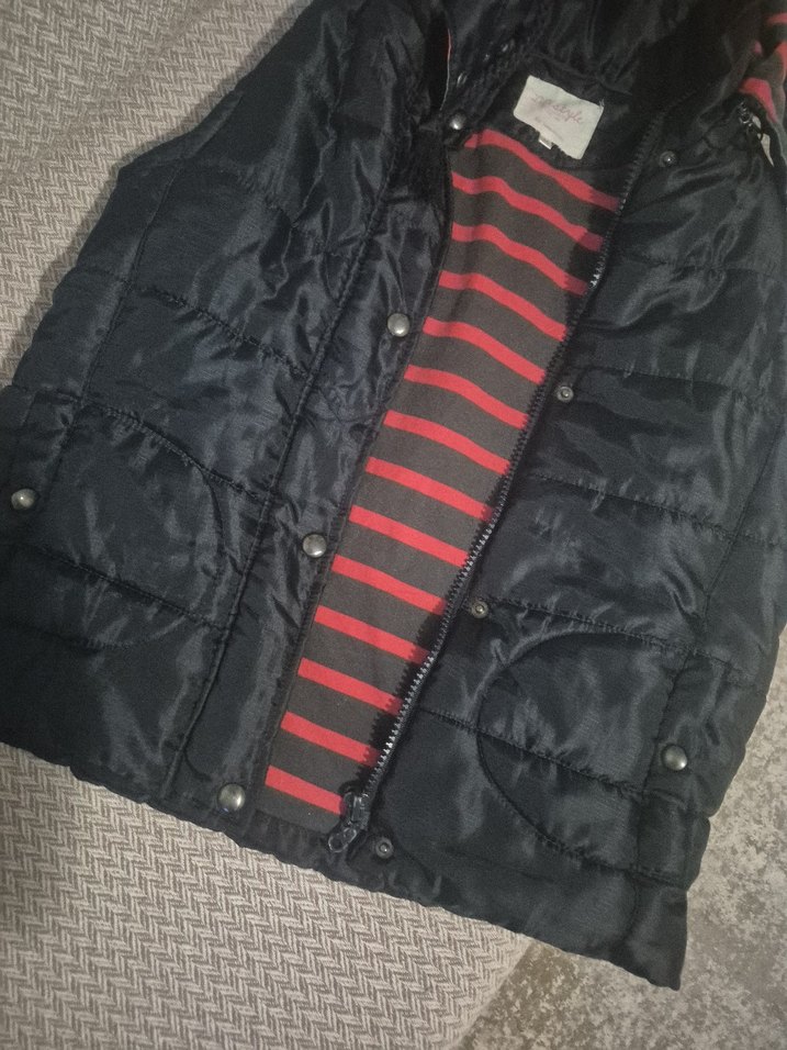 Siyah Tokalı Kemerli Kadın Yelek - Görsel 4