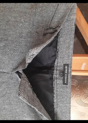 Gri Mini şort kaşe - Görsel 2